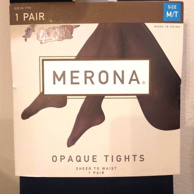 Merona Size M/T 5’5”-5’11” 130-175 lbs Opaque Pilot Blue Tights ~ NEW
